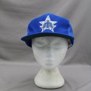 Seattle Mariners Hat (VTG) - 1980s Trucker by Annco - Adult Snapback
